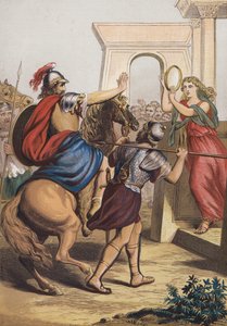 Jephthah Meeting His Daughter by English School
